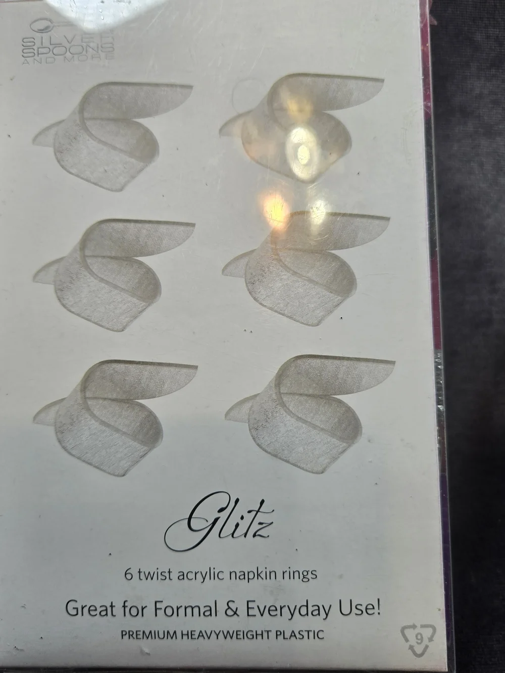Silver Shiny And Textured Napkin Ring Set Of 24 New In Box